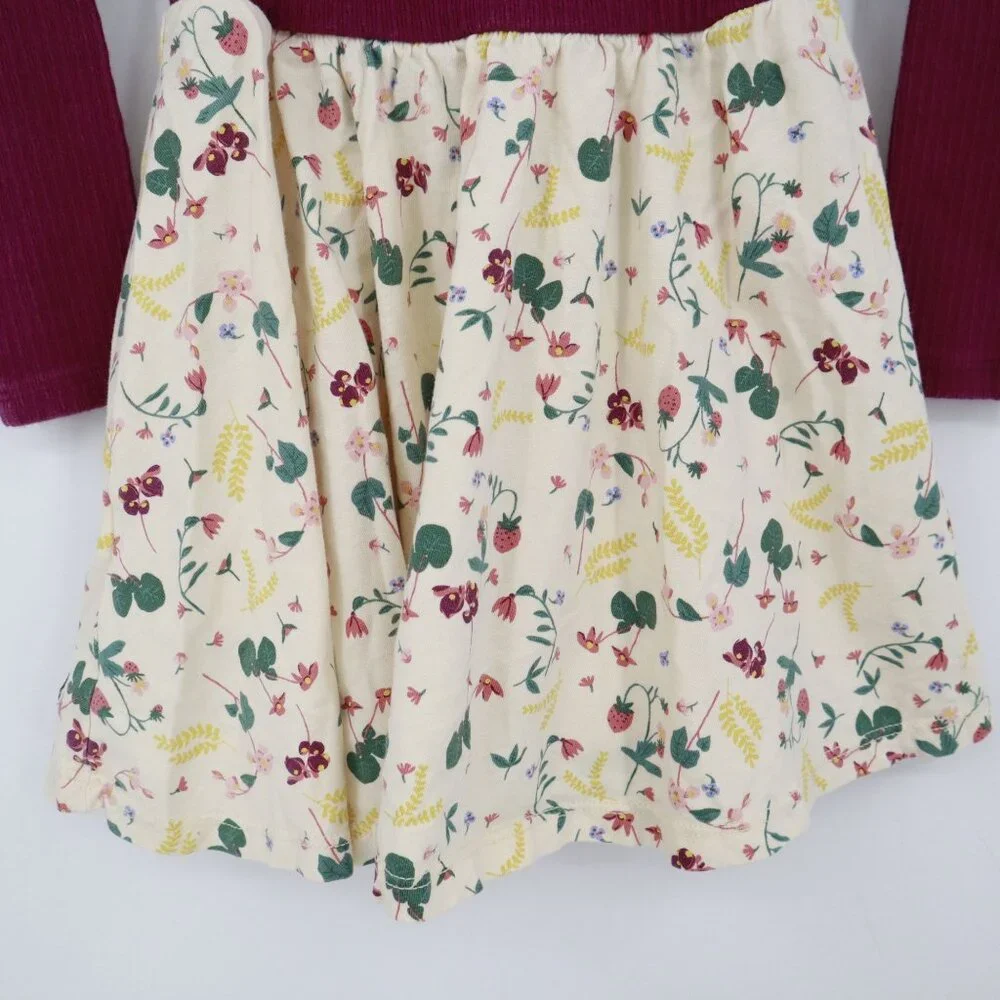 Tea‎ Ballet Skirted Dress Girl's 3 Burgundy Casual Cute Novelty Dance Playful